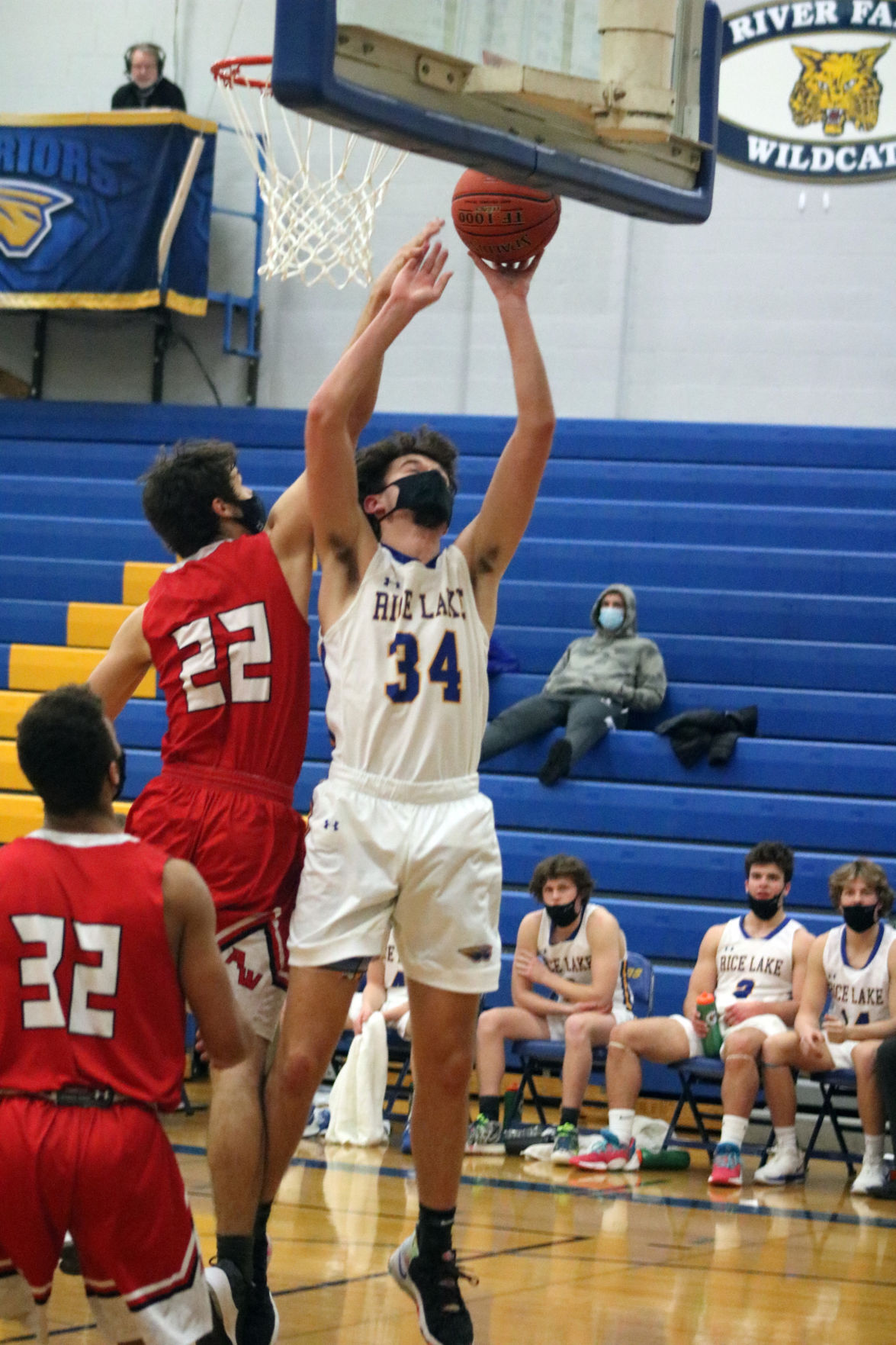 Rice Lake boys basketball vs. Amery 2-20-21
